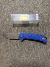 Maratac CountyComm  Topo-Trekker D2 Pocket Knife - Blue G10 Handle picture