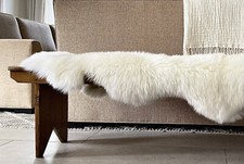 Genuine Australian Double Sheepskin Rug/Runner in Ivory picture