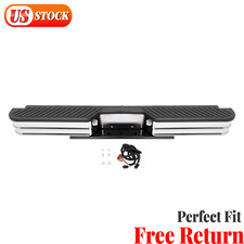 F150 Chrome Step Rear Bumper Fleetside Universal  Steel Powder Coated New picture