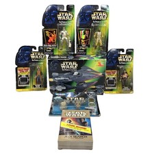 Vintage Star Wars Power of the Force Figure & Vehicle Lot Kenner Hasbro 1990s picture