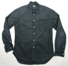 Gitman Brothers Vintage Shirt Mens Medium Black / Gray Oxford OCBD Made in USA picture
