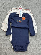 Carter's Just One You Baby Boy's Size 6 Months Long Sleeve Bodysuit 3pc Set picture