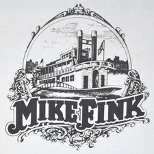 Vintage 1990s Mike Fink Restaurant Menu 1 Ben Bernstein Plaza Covington Kentucky picture