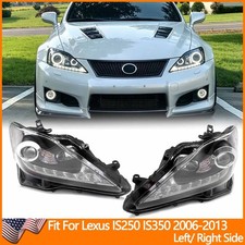 Projector LED Halogen Headlights Left/Right Side For 2006-2013 Lexus IS250 IS350 picture