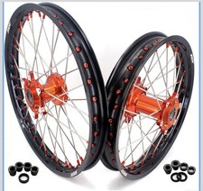 KKE 1.4 * 17'' & 1.6 * 14'' Kid's Motorcycle Wheels Hub Set Compatible picture