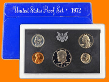 1972 US Proof Set ~ 5 Coin ~ Original Government Packaging OGP picture