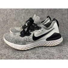Nike Epic React Flyknit 2 Running Shoes Womens 8 Grey Black BQ8927-102 Sneaker picture