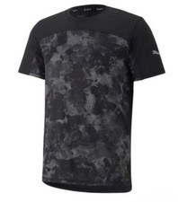 PUMA Run All Over Print Graphic Short Sleeve Tee Puma Black SM picture