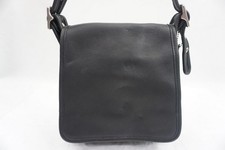 VINTAGE COACH 9145 LEGACY STUDIO BLACK LEATHER SMALL CROSSBODY FLAP BAG 99/Y2K picture