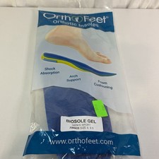Orthofeet Orthotic shoe inserts Insoles mens size 9/9.5 Bio sole Gel New picture