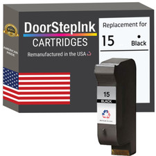 DoorStepInk Compatible  Ink Cartridge for HP 15 Black C6615DN-USA picture