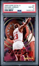 MICHAEL JORDAN 1995-96 Fleer TOTAL O HOT PACK #2 PSA 8 🐐🔥 picture