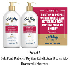 Gold Bond Diabetics' Dry Skin Relief Lotion 13 oz w/ Aloe Unscented Moisturizer picture