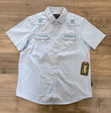 Howler Brothers Crosscut Deluxe Mens M Snap Shirt Western Cowboy Outdoor Fishing picture