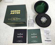 Swatch x Blancpain Scuba Fifty Fathoms Green Abyss Box Papers picture