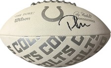 Indianapolis Colts Pat McAfee Signed Silver Logo Football JSA Certified picture