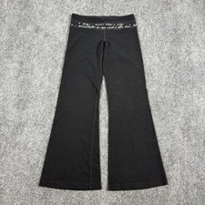 Vintage Lululemon Reversible Flare Leggings Womens Size 8 Black Athletic Yoga picture