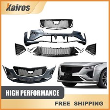 Front Bumper Cover & Grille Set For 2020-2026 Cadillac CT4 S Sport Style picture