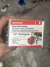(40-Pk) Hillman Drive Wall Anchor Long Short L Zinc 1/8