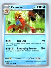 Crawdaunt 048/167 ~ Common English Near Mint picture