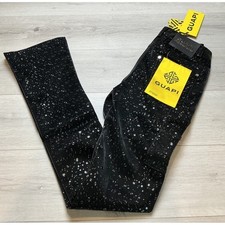 GUAPI Obsidian Water Flare Pants Black Size 30 New With Tags picture