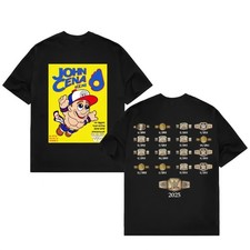 John Cena Cartoon Super Mario Style Double Sided Sport Tribute Memorial Shirt picture