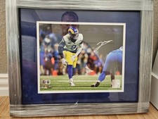 Custom Framed Jared Verse Signed Official NFL photo 8x10 -Rams DROY  Beckett Wit picture