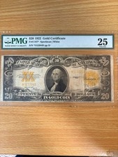 1922 $20 STAR Gold Certificate PMG 25 Very Fine No Comments Fr#1187* picture