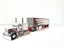 DCP by First Gear 1:64 Kenworth Diecast Tractor Trailer Gray White Red picture