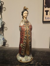 Chinese Cloisonne Doll Woman Figurine Qing To Republic Older Style Lady China picture