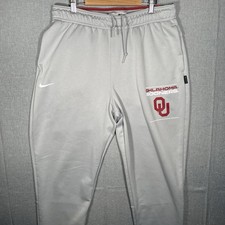 Nike Oklahoma Sooners Sweatpants Mens M Gray Team Issued University NCAA Pants picture