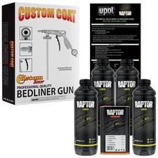 U-POL Raptor Black Urethane Spray-On Truck Bed Liner Spray Gun, 4 Liters picture