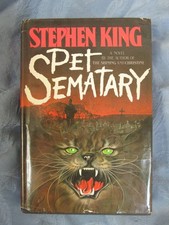 Stephen King Pet Sematary Doubleday 1983 1st True First Edition Y38 HC DJ picture