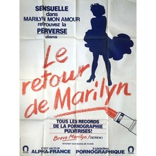 LE RETOUR DE MARILYN Movie Poster 47x63 in.  -  1986 - X-Rated , Olinka, Marilyn picture