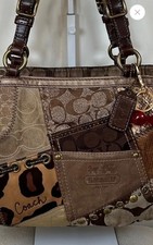 Coach Signature Patchwork Limited Edition Bag  Leopard VTG Y2K picture
