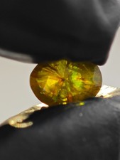 3.3 CT DEMANTOID GARNET  HORSE TAIL NAURAL UNHEATED URAL BOBROVKA 10x7.7x4.3mm picture