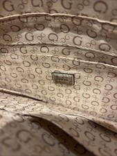 Guess Womens Black Shoulder Tote Debossed Monogram Logo NWT picture