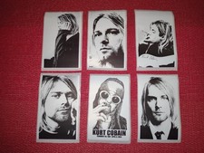 Nirvana Kurt Cobain A Full length 8cm Waterproof Seal Set of 6 picture