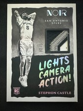 2024-2025 Stephon Castle rookie panini Noir Lights Camera Action SSP /15 picture