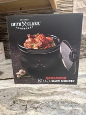 Smith and Clark 5 Quart Cauldron Slow Cooker Crock Pot Viral IN HAND Freeship picture