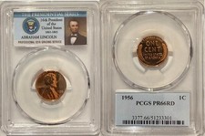 1956 Lincoln cent 1C PCGS PR66RD picture