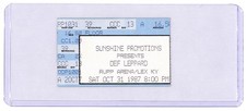 VTG 1987 Def Leppard Hysteria World Tour Ticket Stub Rupp Arena 10/31/87 picture