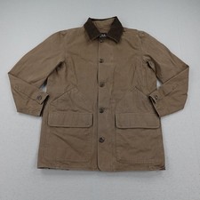 Vintage Gap Jacket Mens Small Brown Barn Chore Coat Corduroy Collar Quilt Lined picture