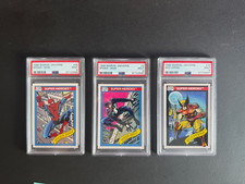 1990 Marvel Universe Spider-man #2, Wolverine #10, Spider-man #29 – PSA 9 picture