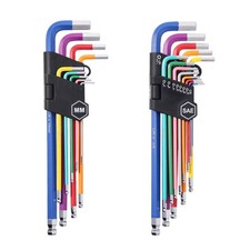 VEVOR Hex Key Allen Wrench Set, 22 pcs SAE (0.050-3/8 in) and Metric (1.5-10 mm) picture