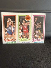 Magic Johnson RC Julius Erving Jan Van Breda Kolff 1980-81 Topps 139-174-162 picture