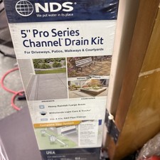 NDS Pro Series Drain Kit 5-1/2 in. X 39-3/8 in. Deep Profile Channel, Gray Pl... picture