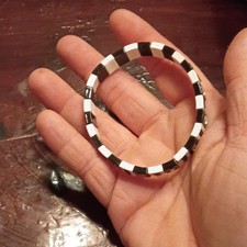 Vintage silver and black onyx bracelet 925 stamped picture