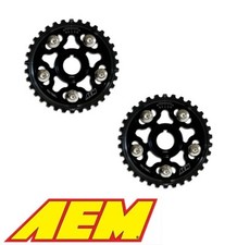 AEM Cam Gears 23-802BK B Series B18A B18B B16 B17 B18C B18C5 Integra Civic PAIR picture