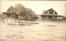 Belfast Maine ME Waterfront Houses c1910 Real Photo Vintage Postcard bhn picture